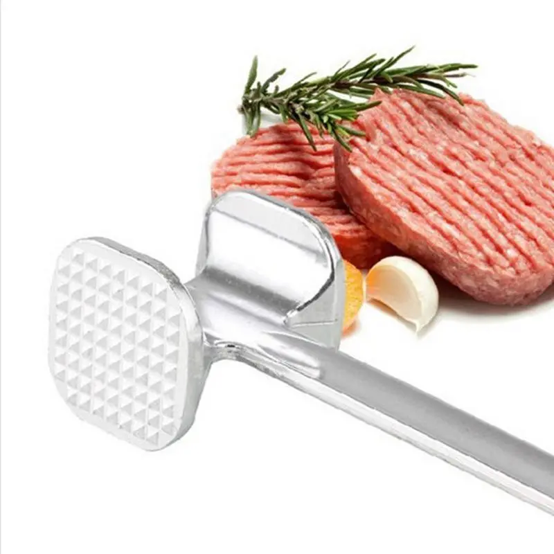 1Pcs Kitchen Gadgets Multifunction Meat Hammer Two Sides Loose Tenderizers Portable Steak Pork Tools Aluminum Alloy