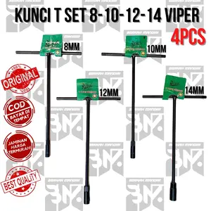Kunci shock T set 4pcs 8-10-12-14