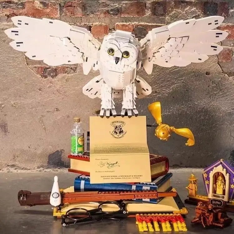 Khối Xây Dựng Tương Thích Với Lego, Chủ Đề Harry Potter, Cú Heidewei Lớn, Đồ Chơi Lắp Ráp, Quà Tặng Bé Trai Xếp Hình Bộ Lắp Ráp Toy Tháo Lắp 3