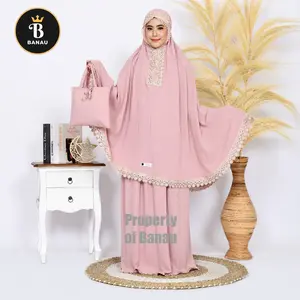 Mukena Dewasa Jumbo Cringkle Air Flow Uragiri Ameenah Terbaru Adem By Banau