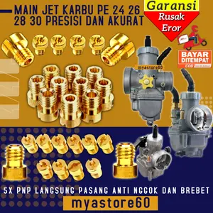 Spuyer Mainjet Main Jet Karburator Karbu Carburator Carbu PE NSR 24 26 28 30 Anti Brebet Dan Nggok PNP Tingal Pasang