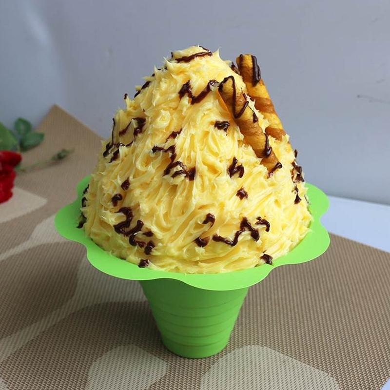 Cốc Sữa Chua Dùng Một Lần, 20 Miếng, Cốc Hình Nón Tuyết Cho Kem, Sinh Tố, Kem, Đá Cạo, Cát, Bát Đá, Hoa 1