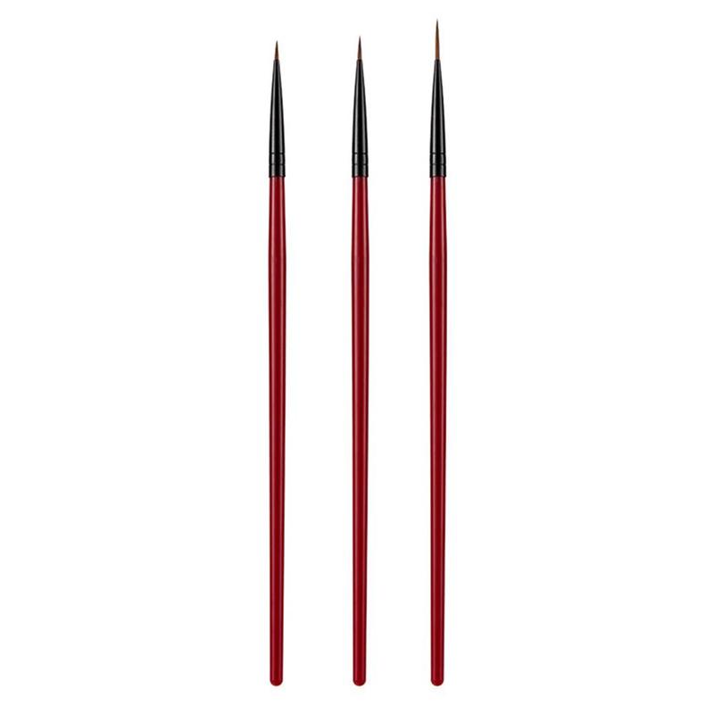 Product Introduction of 3Pcs/Set 5/7/11mm Nail Art Line Brush UV Painting Drawing Flowder Detailing Thin Liner Sripe Grid Pen DIY Manicure Tools 25