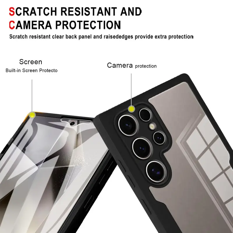 360 Degree Full Body Shockproof Phone Case with Screen Protector, Anti-drop Phone Cases for Samsung Galaxy S25 Ultra S25 Plus S25 S24 Ultra S24 Plus S24 FE, Cover 5