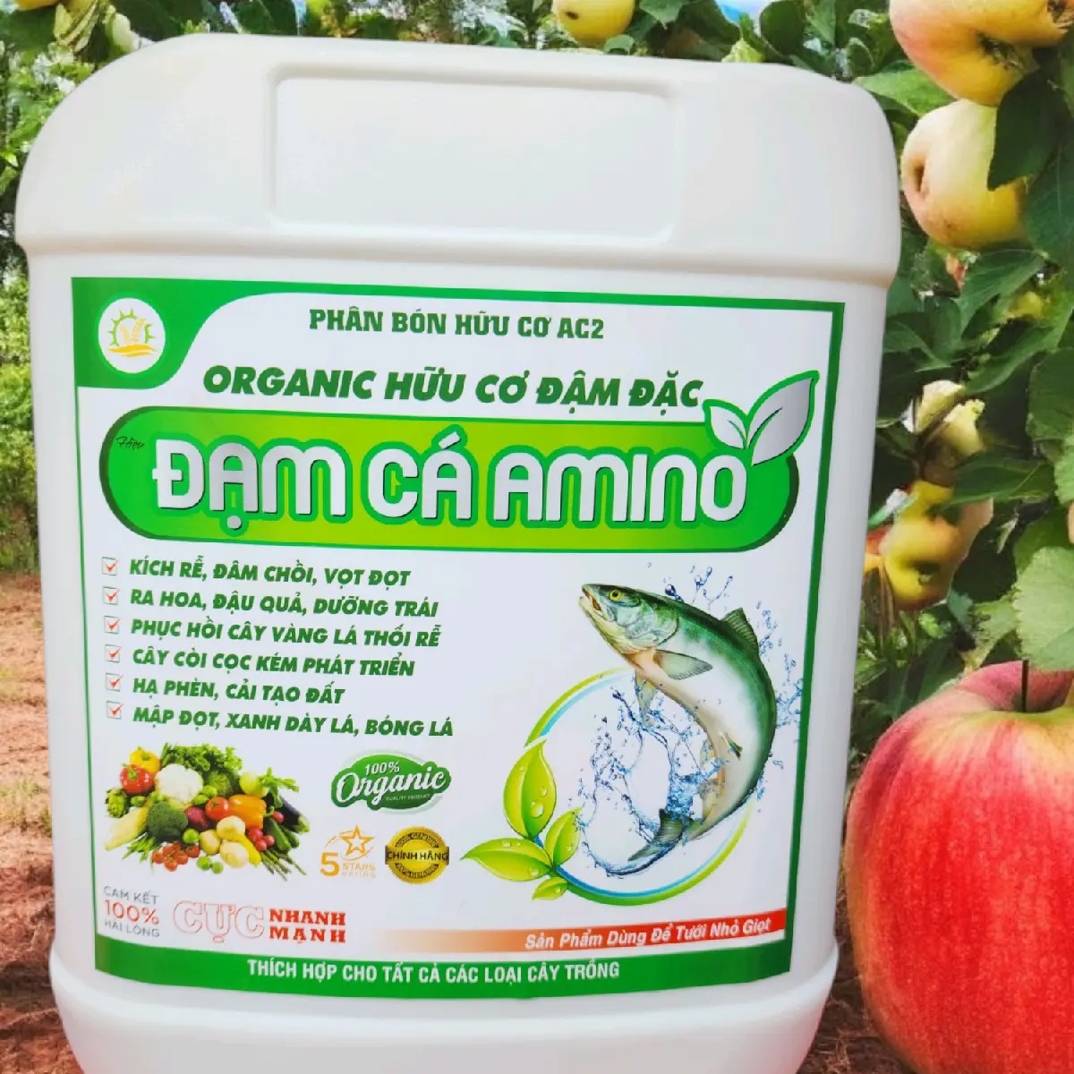 5 lít Đạm Cá Amino Hữu Cơ Đạm Đặc