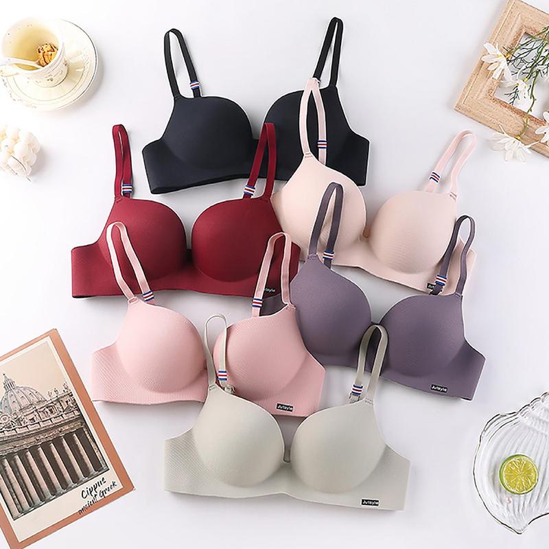Áo Ngực Su Đệm Ngực - Áo Lót nữ Không Gọng Mút Dày Định Hình  AMYBRA A560 Women Tim áo  nâng ngực 2