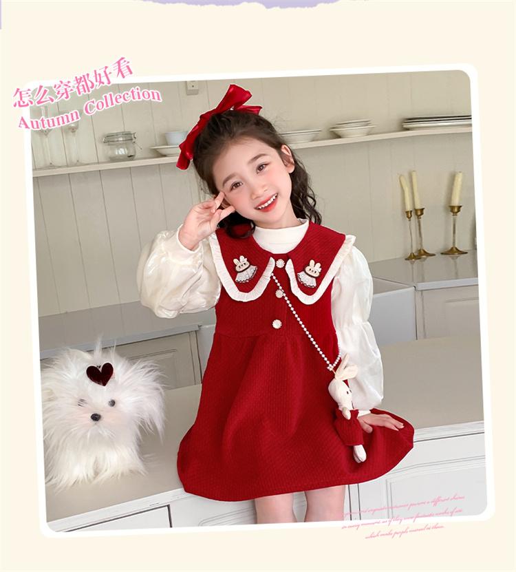 Product Introduction of Bộ váy Giáng sinh cho bé gái, thích hợp cho mùa thu và mùa đông 6