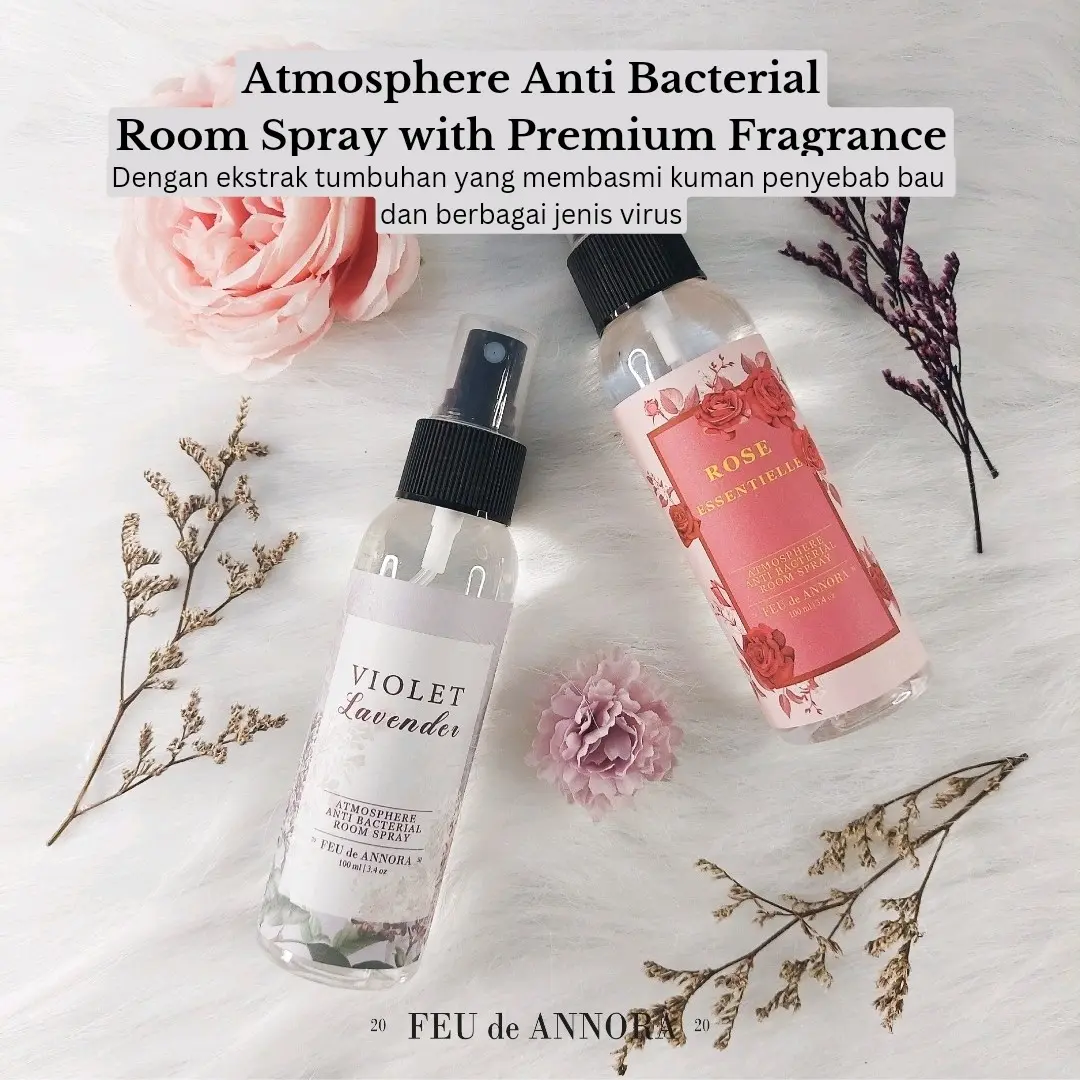 FeudeAnnora Atmosphere Anti Bacterial Room Spray with Premium Fragrance / Anti Bakteri Pengharum semprot Ruangan dengan wangi premium 100ml