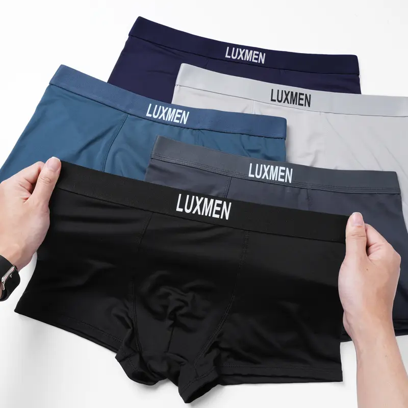 Combo 6 Quần Lót Nam Boxer Thun Lạnh Co Giãn Mềm Mát Kháng Khuẩn 0