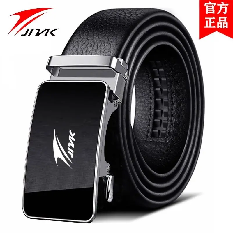 Thắt Lưng Da, JMK, Da Thật, Dành Cho Nam Giới Trẻ Trung, Phong Cách Doanh Nhân, Làm Bằng Da Bò, Khóa Tự Động, Thích Hợp Cho Quần Thường Ngày Hợp Xu hướng