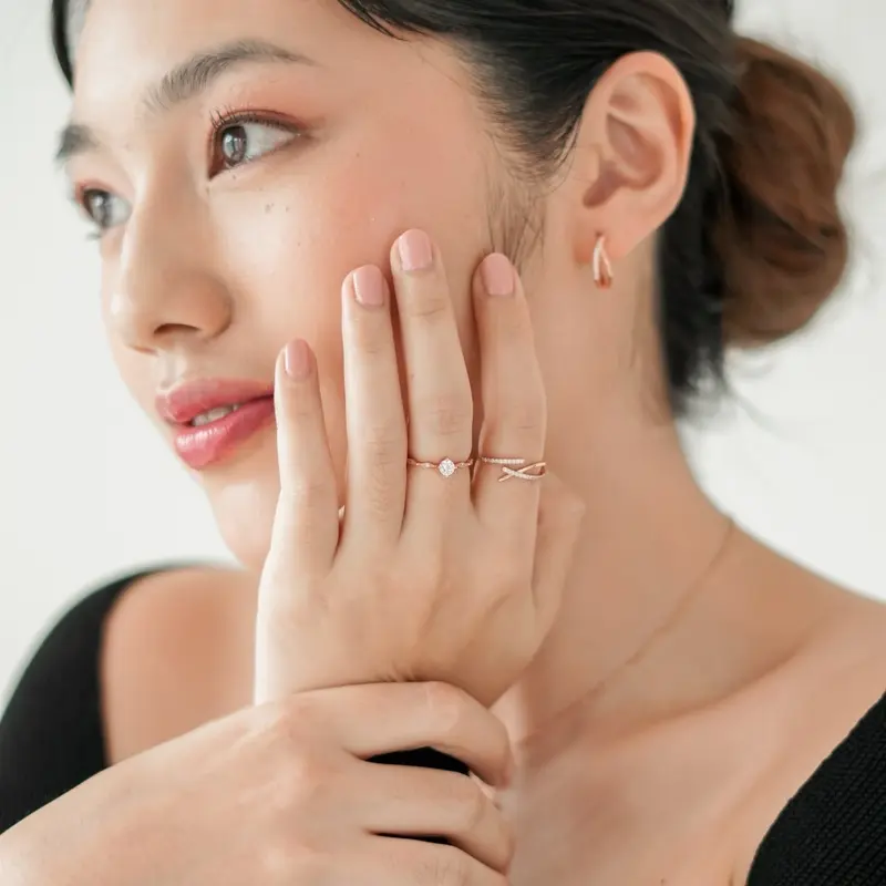 Tales of Women - orbit rosegold (sterling silver 925, anti karat, non allergy) 2