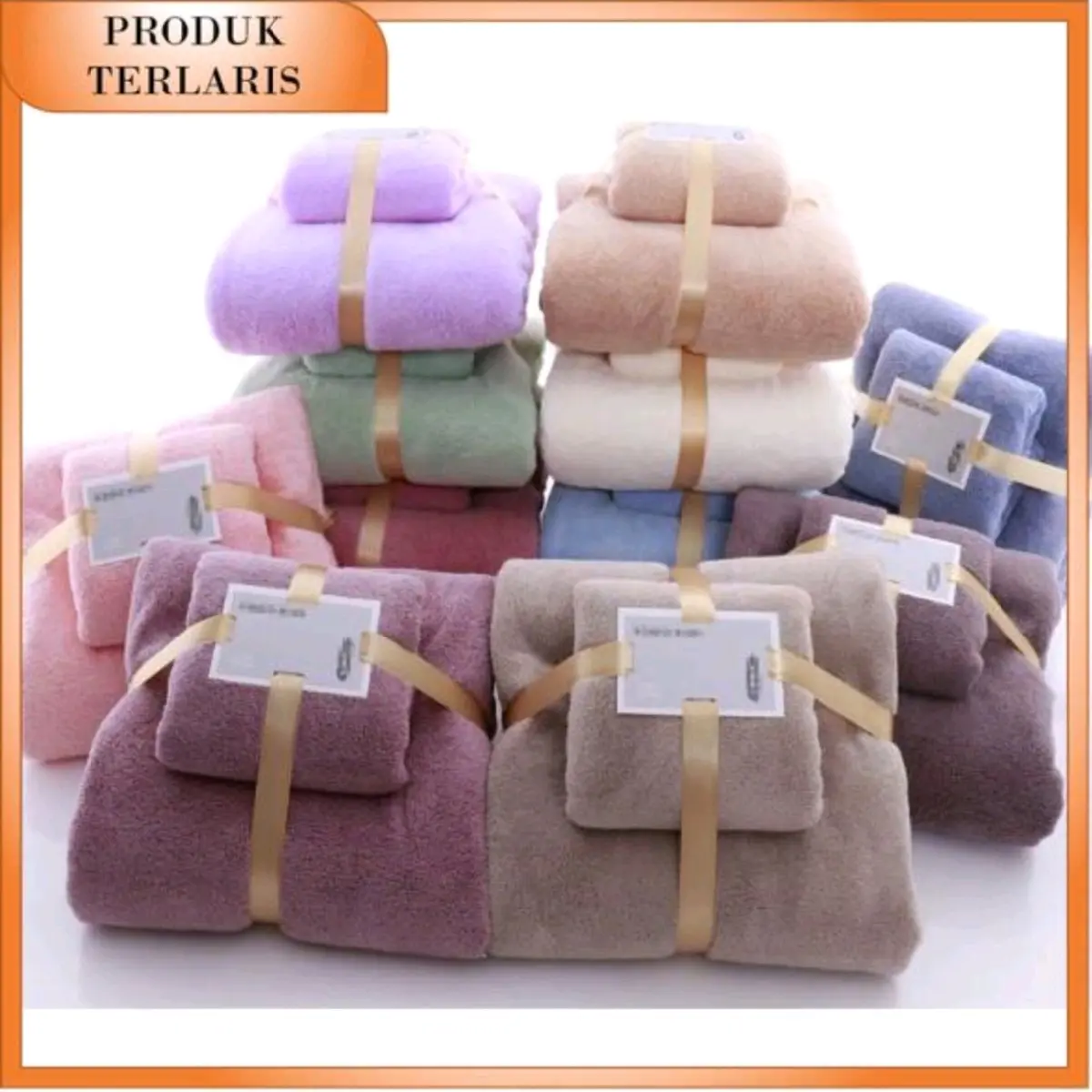 [COD] HANDUK 2IN1 COTTON TOWEL HANDUK MANDI MICROFIBER