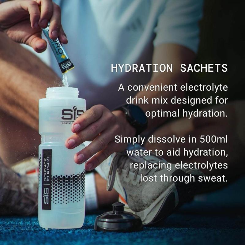 Product Introduction of SiS (Free Bottle) Science In Sport Hydro+ Electrolyte Powder Mix Marathon Reduce Fatigue 40 Sachets, Marathon, Running, Cycling, Fitness, Gym, Hydration, Endurance, Rehydration, Electrolytes, Stamina 5