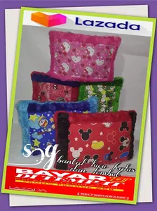 Bantal kepala gambar karakter bulu halus dan lembut / Bantal JADUL karakter lucu bayar di tempat (COD) Bed Bed