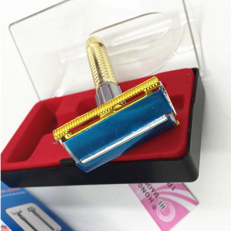 Product Introduction of Manual Shaver For Men Classic Stainless Steel Safety Razor Shaver With Brush And Box P7F3 27