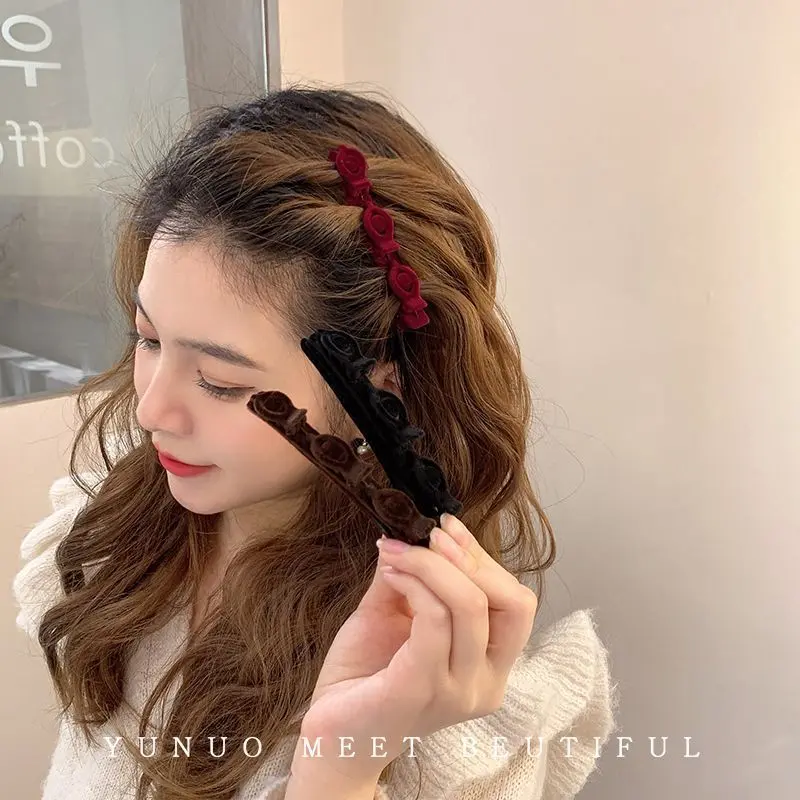 Kẹp Tóc Bên, Kẹp Tóc Bên, Kẹp Tóc Bên, Kẹp Tóc Bang Hai Lớp, Phong Cách Phương Tây, Lông Ngỗng Nóng Bỏng Sang Trọng, Kẹp Tóc, Kẹp Tóc, 2024 Women Nữ