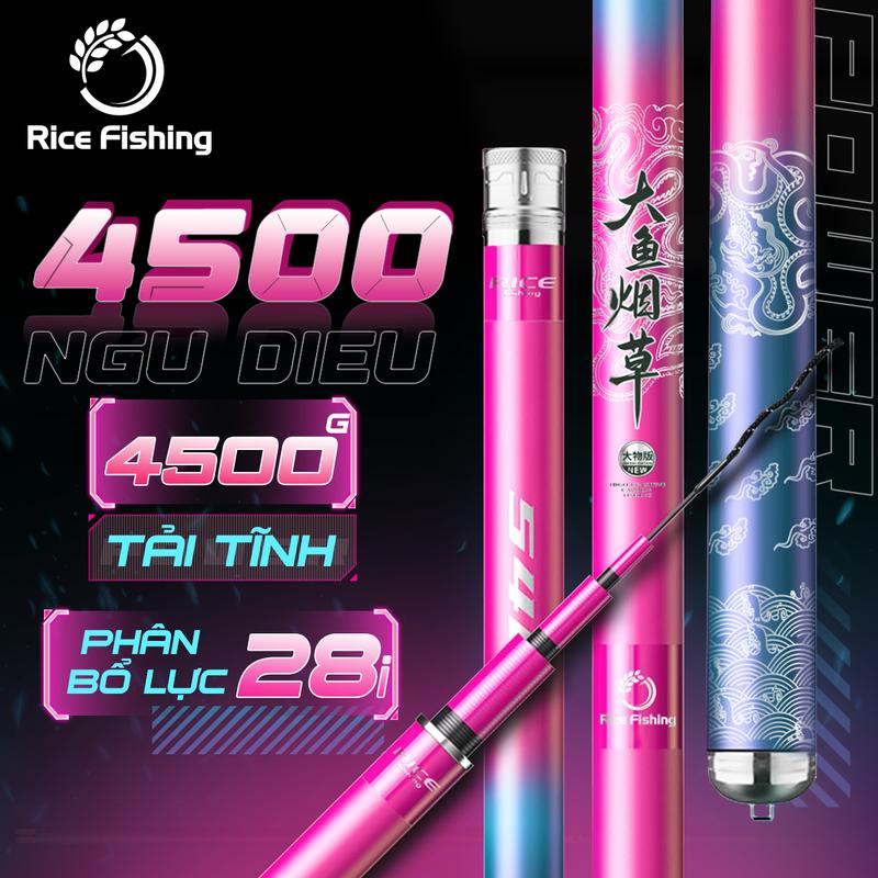 Cần Câu Cá săn hàng Ngư Điếu 4500 Rice Fishing chuyên dụng Đi Câu Đài, câu đơn Bắt Cá Tổng Hợp CC-29