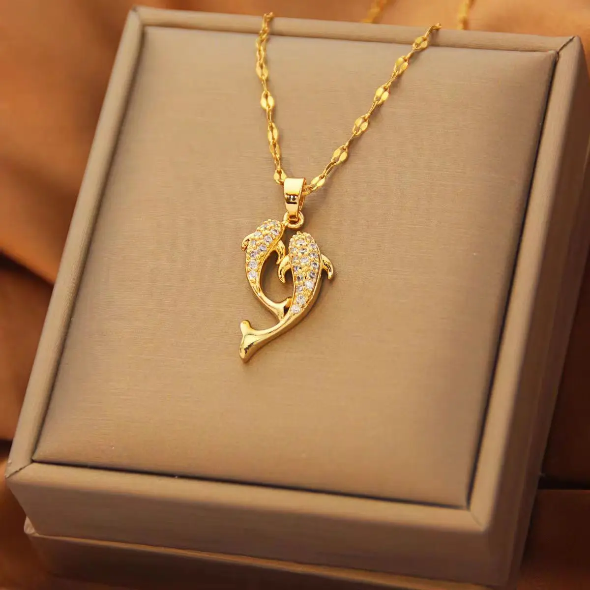 Titanium Steel Necklace New Pendant Niche Design Necklace Simple All Match Jewelry