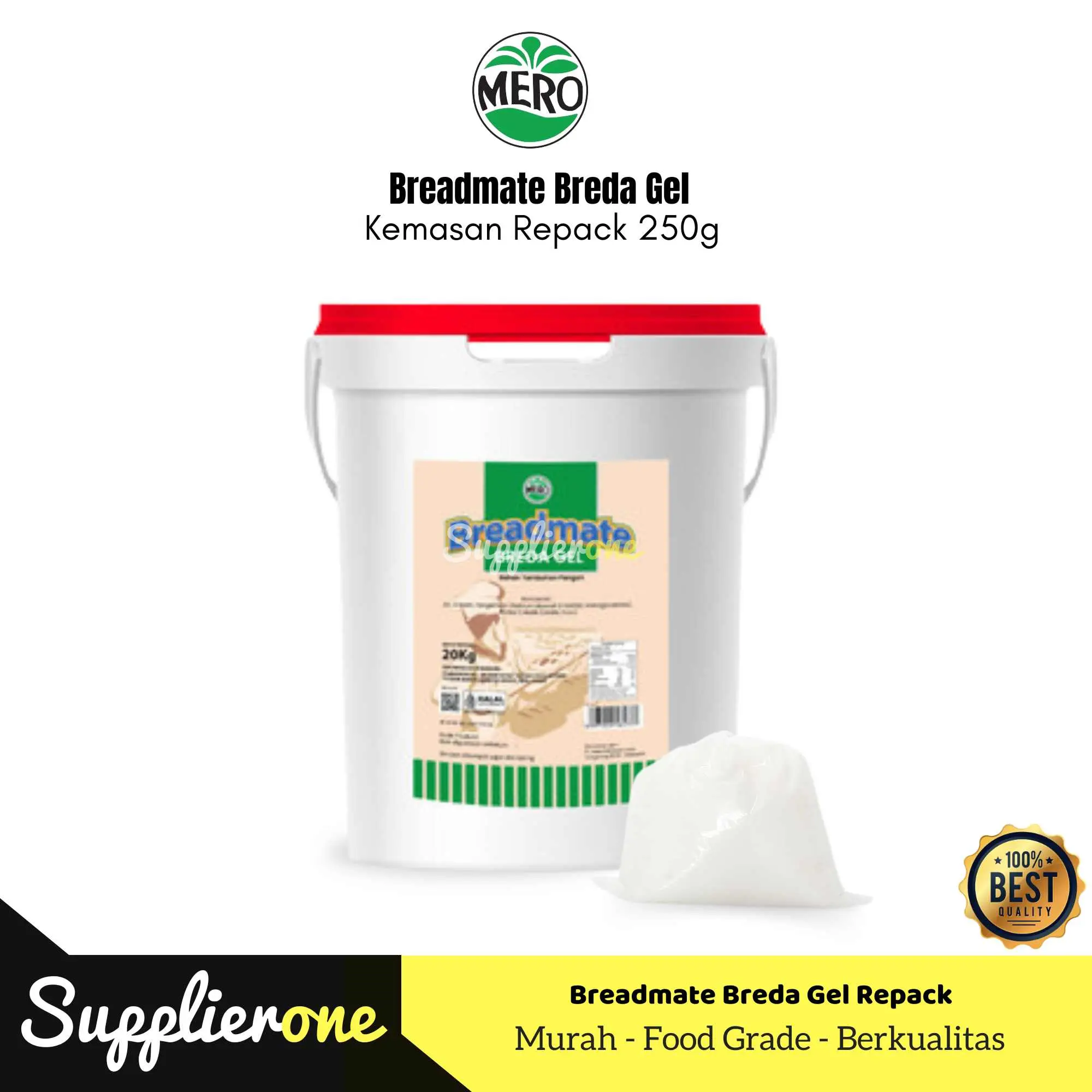 Breadmate Breda Gel Mero Repack 250g / Pelembut Roti / Pelembut Roti Tahan Lama / Breda Gel Pelembut Roti