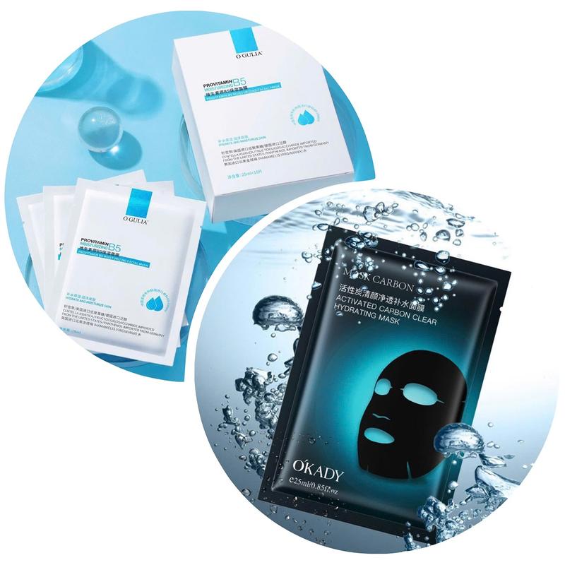 Combo 20 Miếng Mặt Nạ Giấy O'GULIA OKADY Cấp Ẩm Giảm Dầu Thừa 25ml Skincare Silicon Women Nữ Cosmetics Làm Đẹp Da Dưỡng Ẩm Da Mask Đắp Mặt Cho Mặt Dưỡng Da Mặt Kem Face