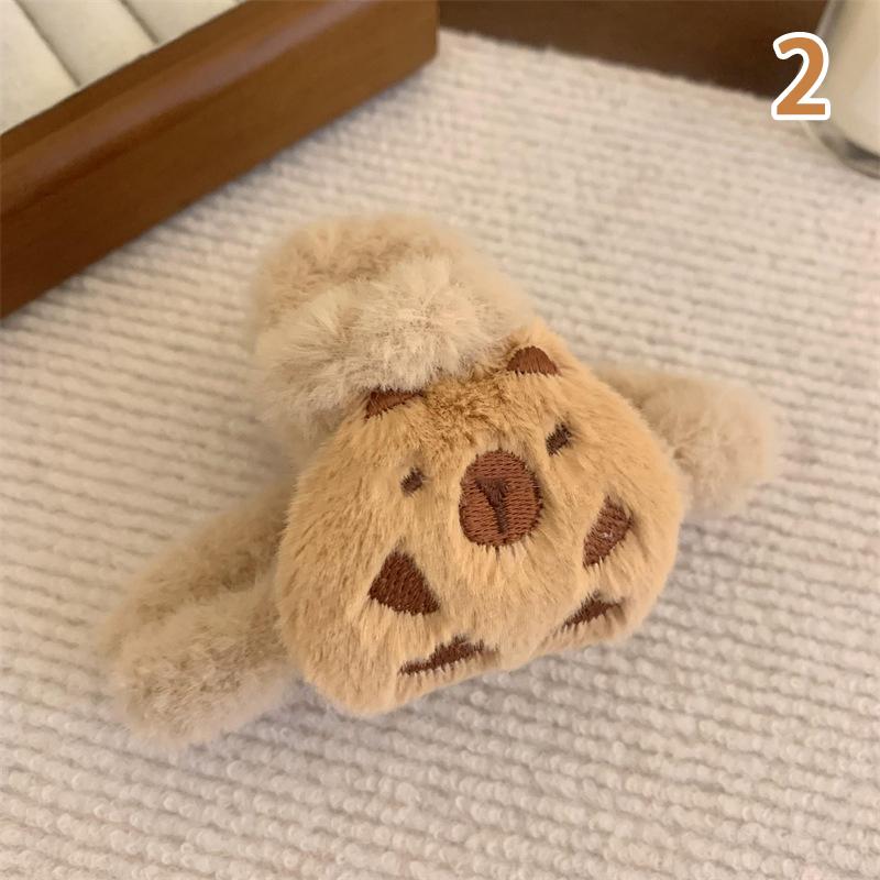 Product Introduction of Exquisite Cute Cartoon Plush Grab Clip Female Back Of The Head Ponytail Claw Hair Tools Female Girls Shark Clip Hair Accessories 26