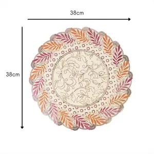 Taplak Tatakan Meja Tamu Bulat Warna Warni Glossy Doff Anti Air Bahan PVC Tebal Premium Perlengkapan Dekorasi Ruang Tamu