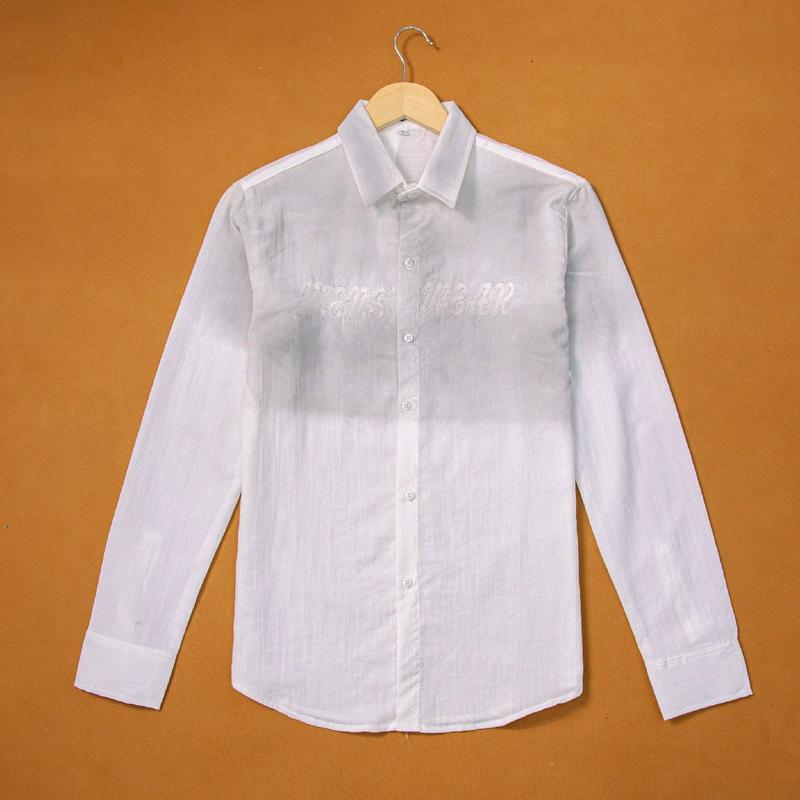 Áo sơ mi đũi Nam - Nữ - ngắn + dài - thiêu chữ Menswear 1