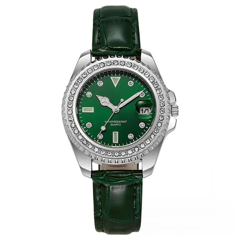 Women's Zircon Green Watch Quartz Women's Watch