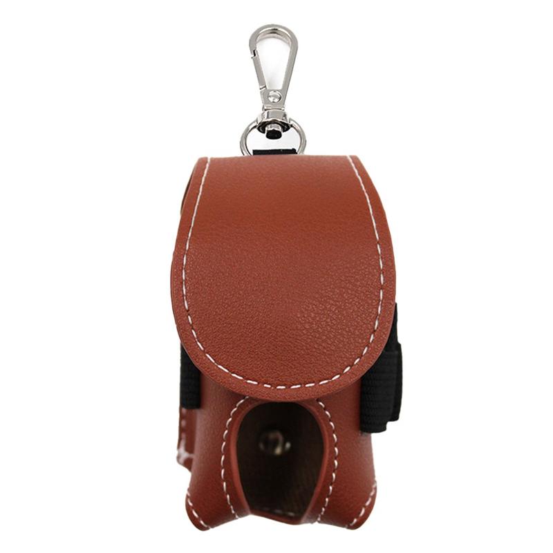 Product Introduction of Golf Ball Leather Golf Pouch With Belt Clip Golf Accessories Storage Bag 22