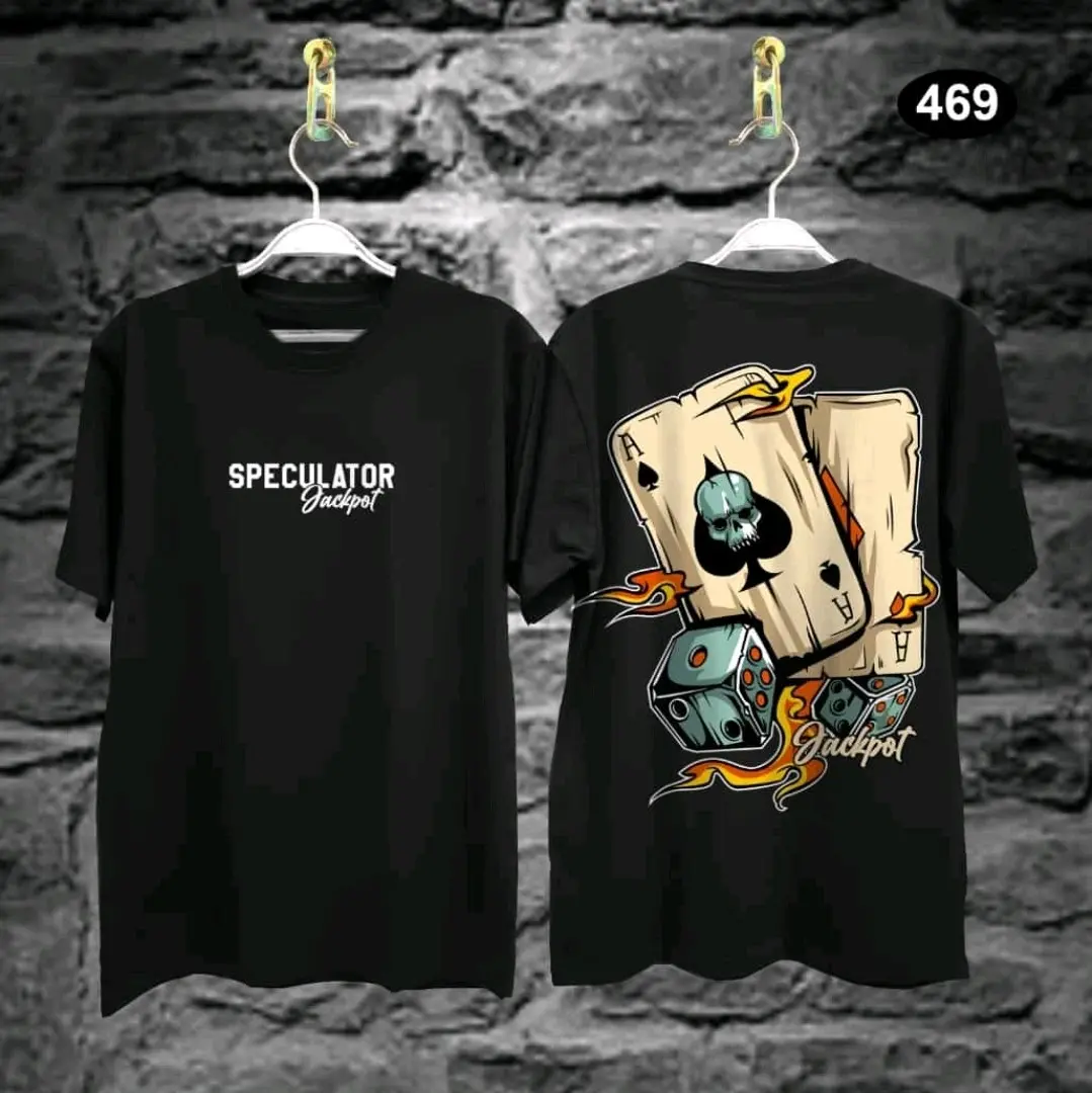Kaos Pria Distro T-Shirt Atasan Oblong Cowok Lengan Pendek Dewasa Motif Speculator
