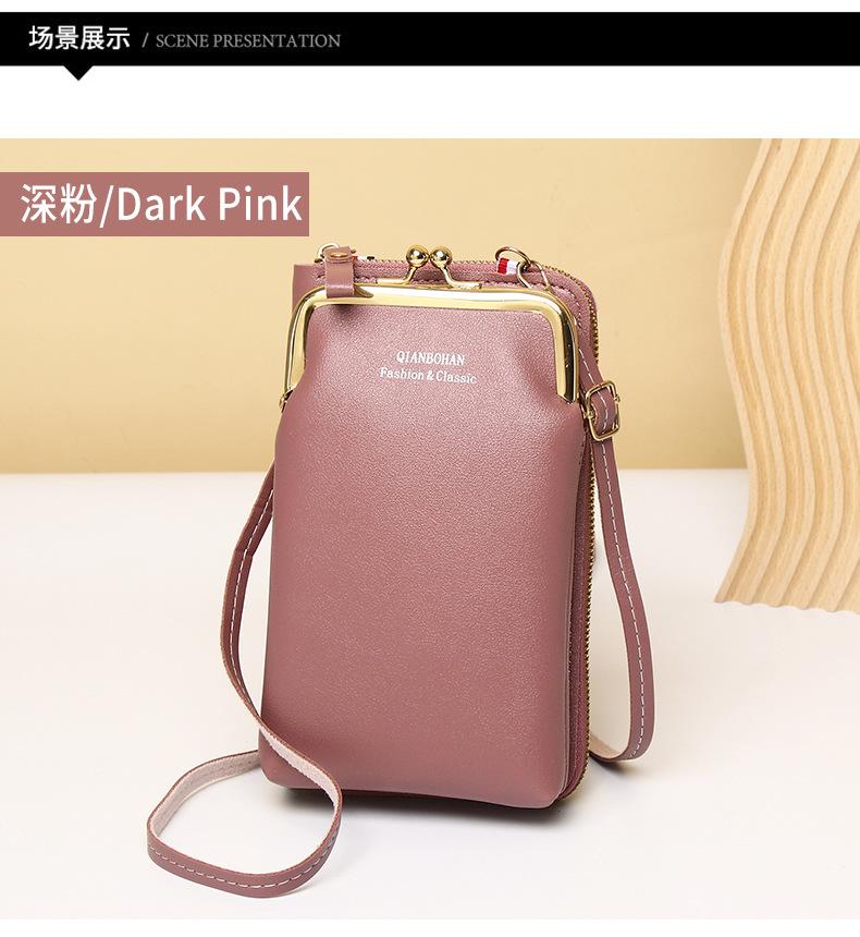 Product Introduction of Women Fashion Bag Clip Design Phone Pocket Shoulder Bag Pu Leather Female Small Crossbody Bags Ladies Messenger Purse Handbag 16