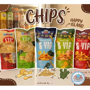 Keripik VIP Happy Island All Varian Bisa MIX