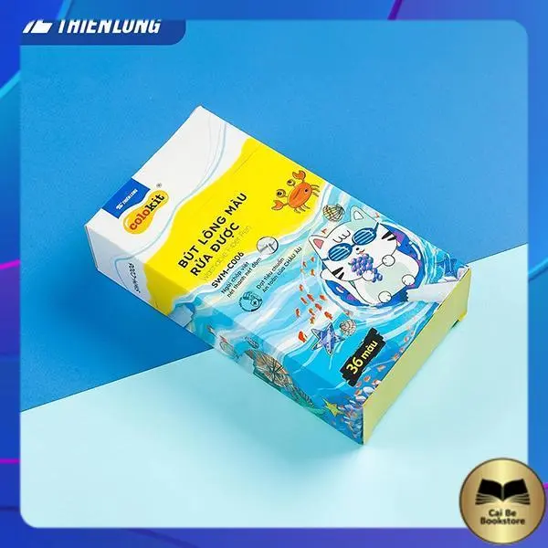 [Chính hãng] Bút lông màu Colokit rửa được SWM-C006 36 màu - Nhà Sách Cái Bè CH5