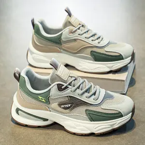 NEW Sepatu Kasual Pria-Bahan Sintetis Kombinasi Kain Berjaring Outsole Anti Licin