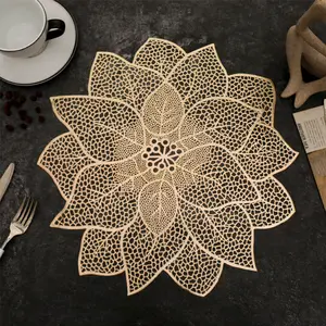 Tatakan Piring  Table Mat PVC Motif Stacking Flower