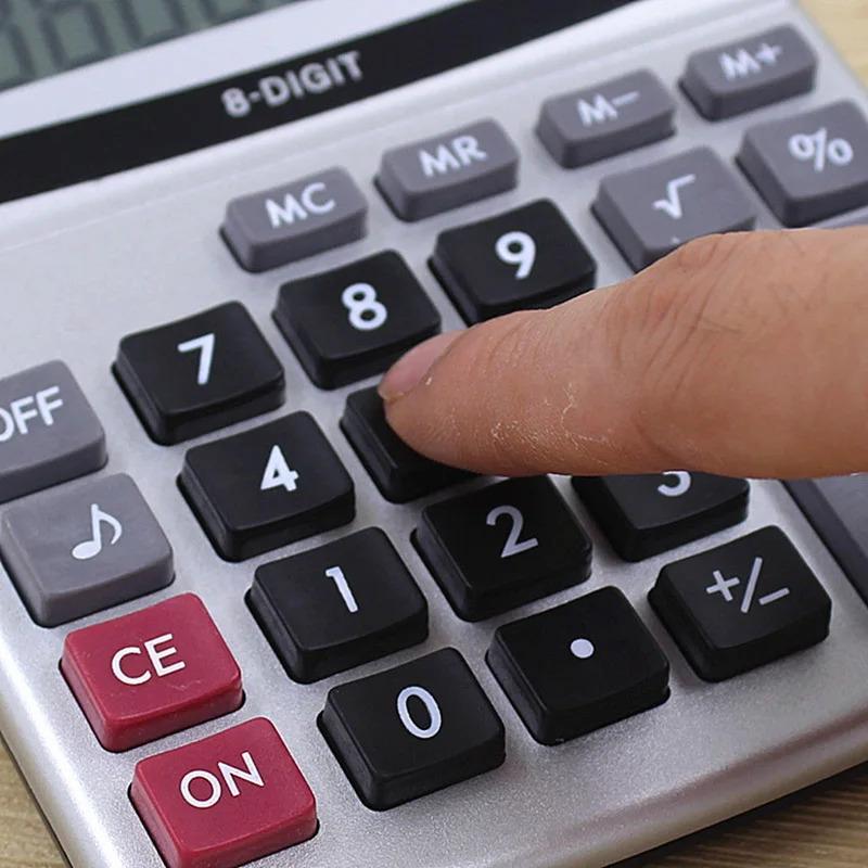 Product Introduction of Calculator KK-800A Metal Desktop  Large Font Wide Calculator 8 A Business Computer Office Supplies with Manufacturer Wholesale 24