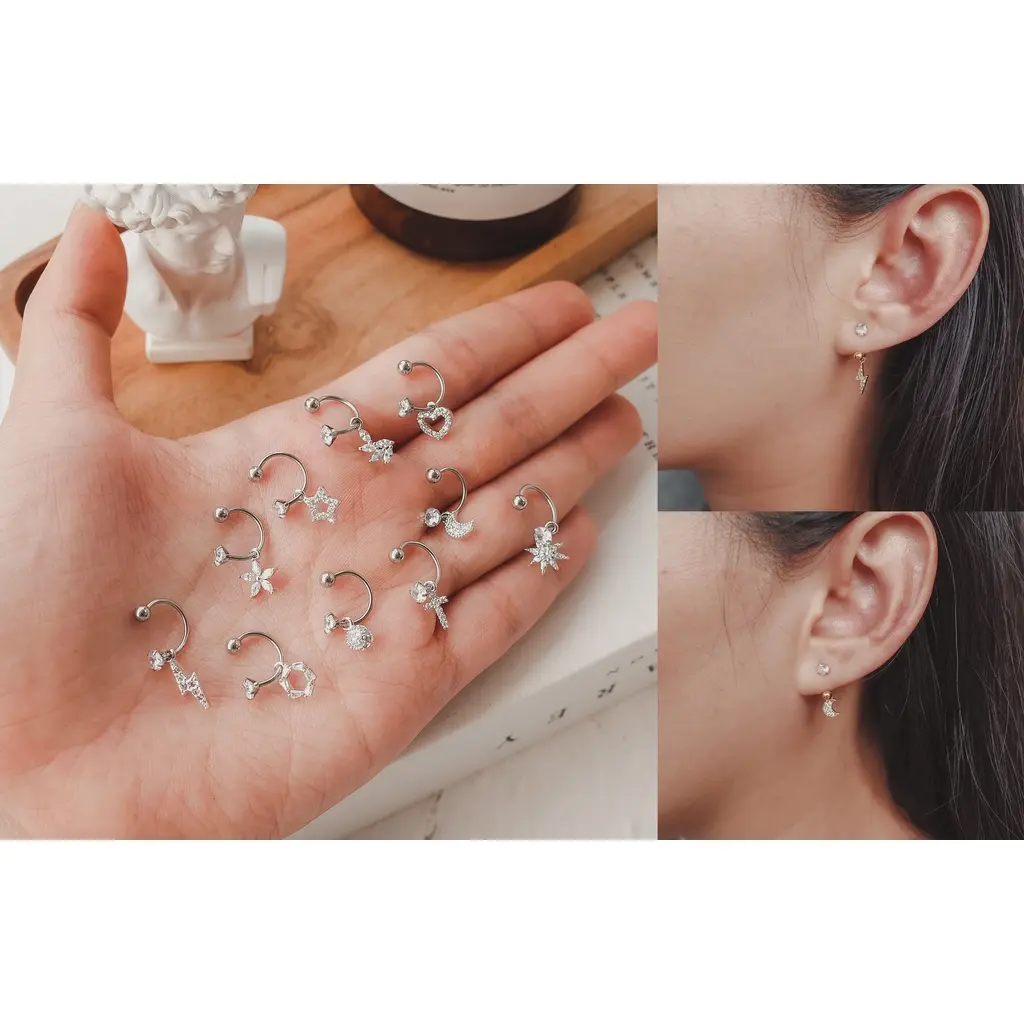 1552 / 1553 - (HARGA 1 BIJI) ANTING TINDIKAN