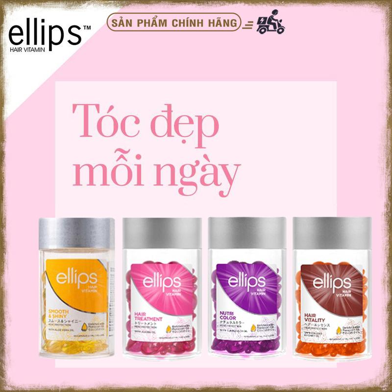 Serum Dưỡng Tóc Ellips Hair Vitamin - Phục Hồi Hư Tổn (Hũ 50 viên)