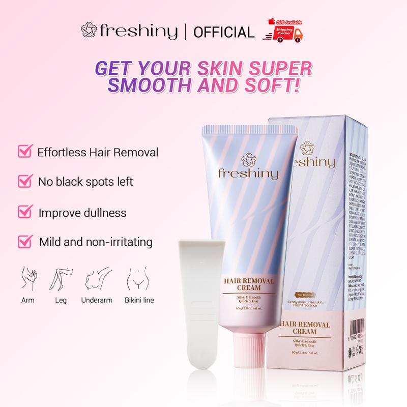【Best Seller!!】Freshiny Skincare Hair Removal Cream 60g—Aloe - TikTok ...