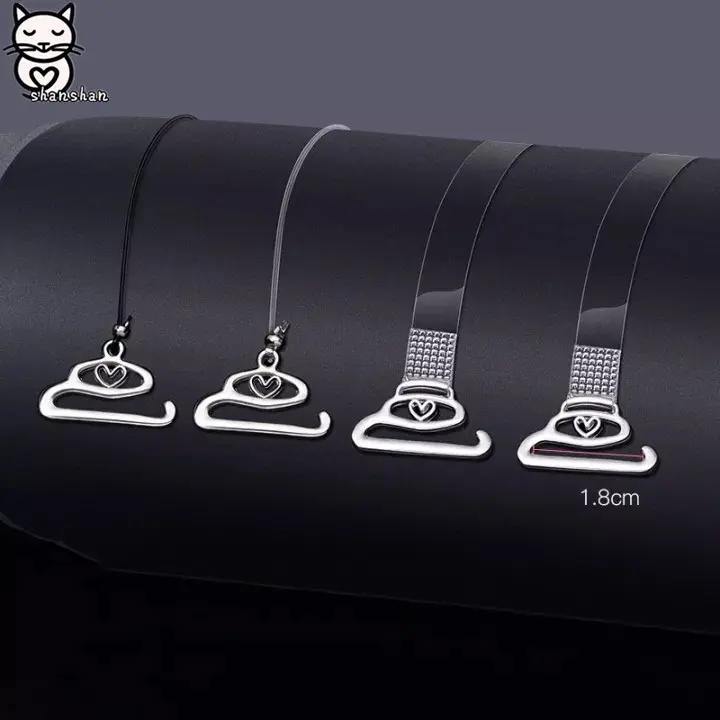 SHAN Transparent Invisible Adjusted Bra Strap Women Transparent Underwear Strap Seamless Shoulder Strap Non-Slip Bra Strap