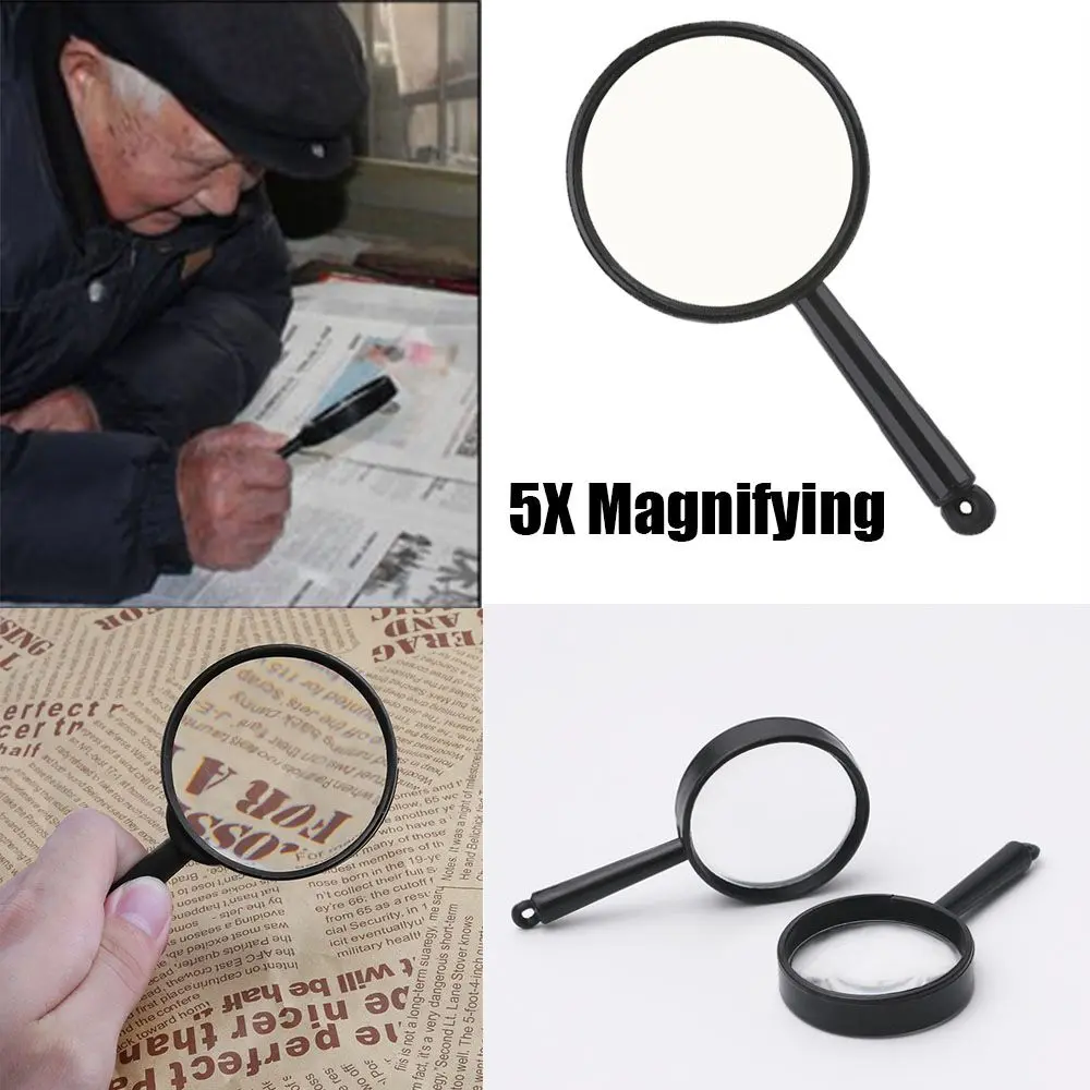 1/5/10pcs Mini Pocket Insect viewer 25mm  5X Magnifying  Loupe Hand Held Magnifier Reading Glass Lens