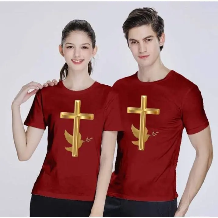 (HARGA SUDAH DAPAT 2 BAJU)Kaos Couple SALIB GOLD Lengan Pendek Bahan Katun Soft Sablon Printing Digital DTF Cowok Cewek