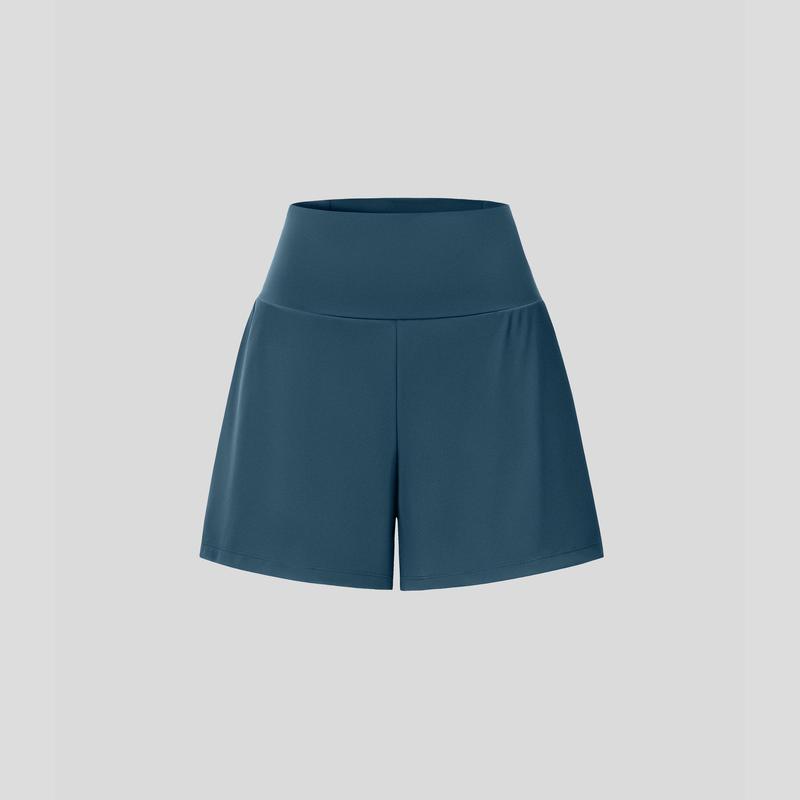 Halara Super High Waisted Back Pocket & Side Hidden Pocket 2-in-1 Yoga/Running/Cycling Shorts 5''-Longer Length, Stretchy Comfortable Fit for Gym and Casual Activities #DealDrops #Summer