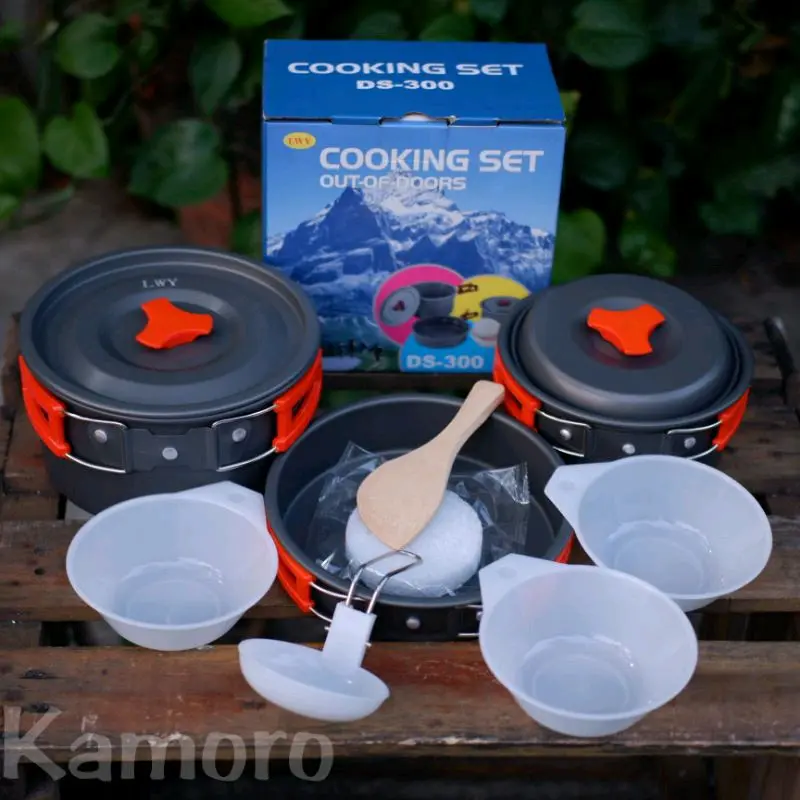 Cooking Set DS 300 - Nesting Alat Masak Camping