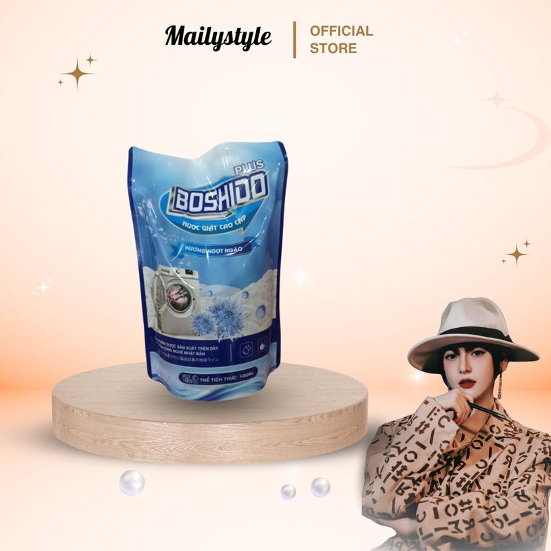 A103_ Tách Lẻ 1 túi Nước giặt BOSHIDO 1 LÍT Hương ngọt ngào