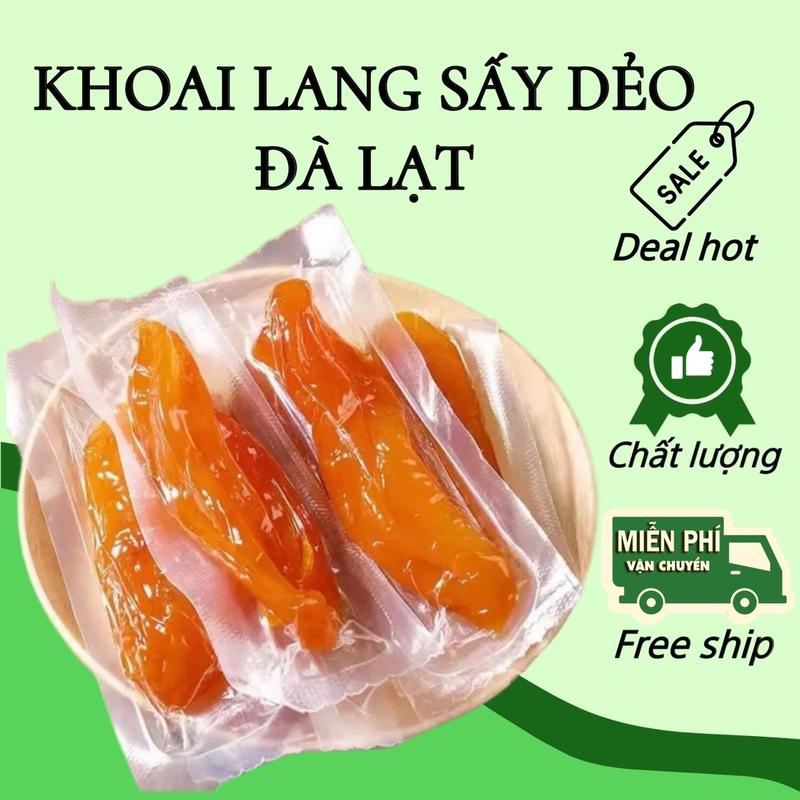 1KG KHOAI LANG MẬT ĐÀ LẠT sấy dẻo, hút chân không, không đường 1kg