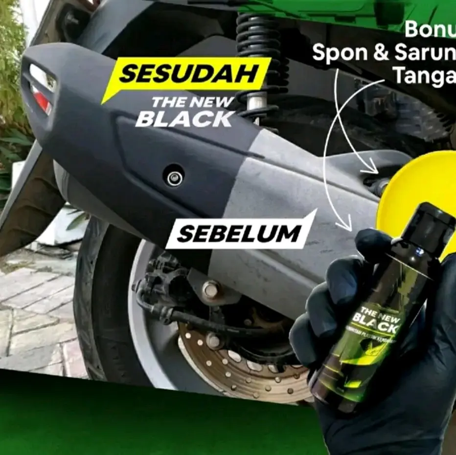 Cairan Penghitam Body Motor dan Mobil