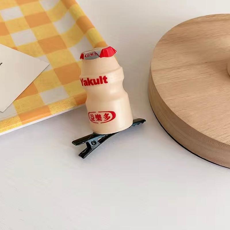  Kẹp tóc hình lọ sữa chua yakult ngộ nghĩnh 