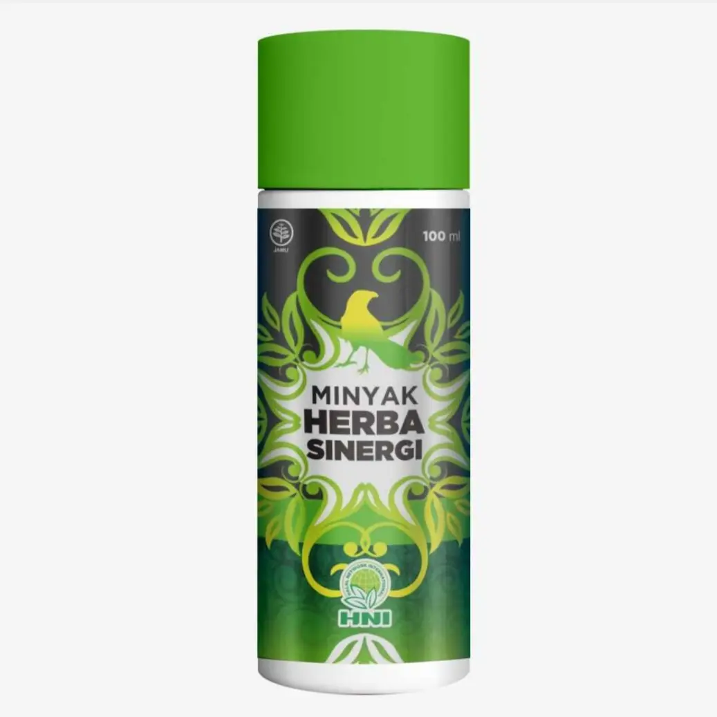 Minyak Herba Sinergi HNI HPAI 100ML - Minyak But But Sinergi Urut Pegel Linu Encok Kesleo Tubuh Wanita Mengencangkan