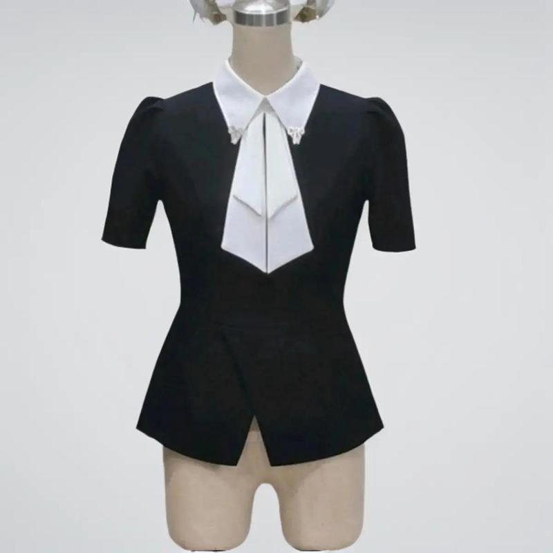 Áo thiết kế nhà may Hậu Yến A8 chất tuyết mưa cổ đức phối lơ